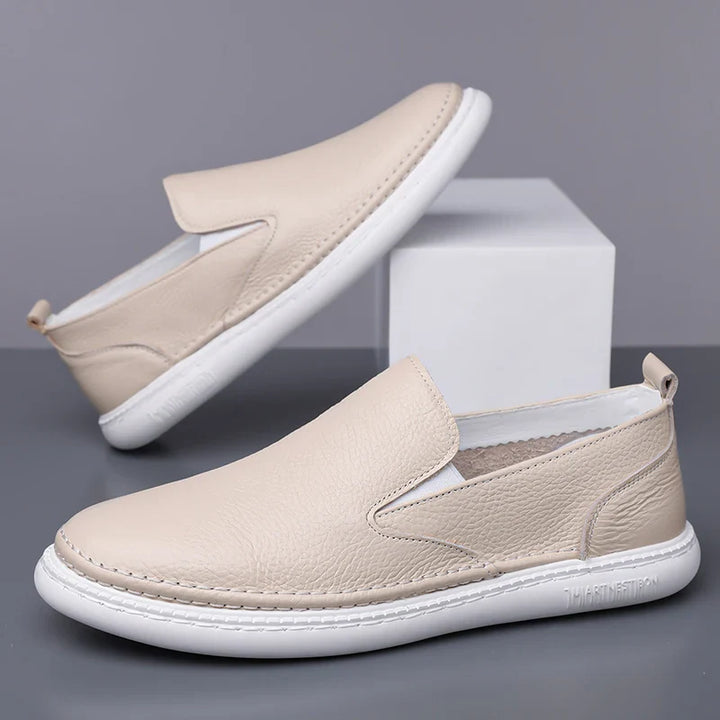 Men's Leather Loafers - Classic Fit Casual