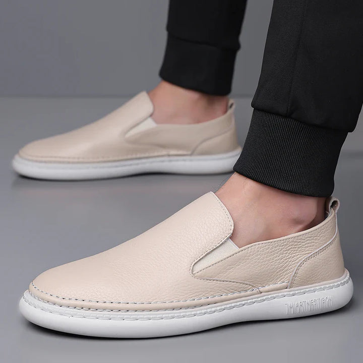 Men's Leather Loafers - Classic Fit Casual