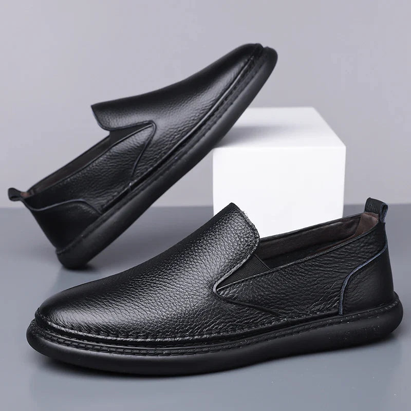 Men's Leather Loafers - Classic Fit Casual