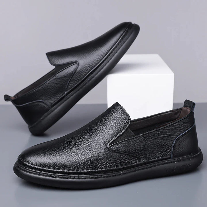 Men's Leather Loafers - Classic Fit Casual