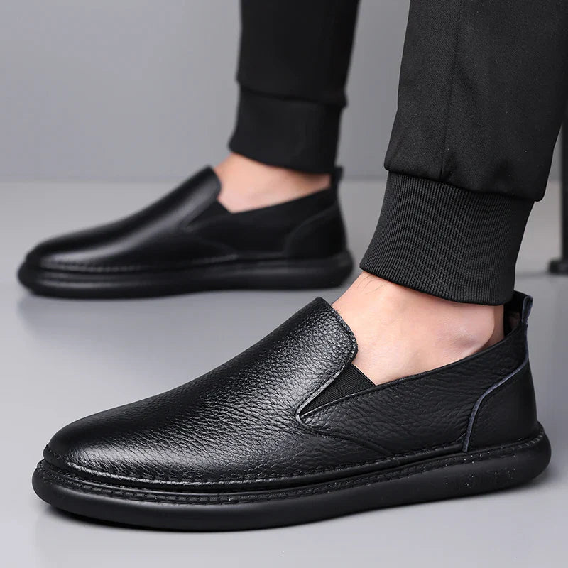 Men's Leather Loafers - Classic Fit Casual