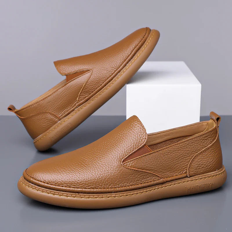 Men's Leather Loafers - Classic Fit Casual