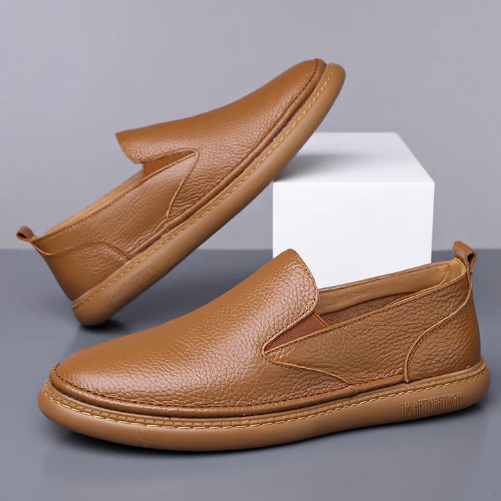 Men's Leather Loafers - Classic Fit Casual