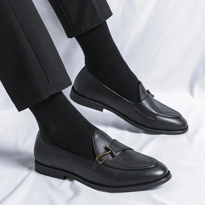 Men's Leather Loafers - Classic Fit Dress Shoes