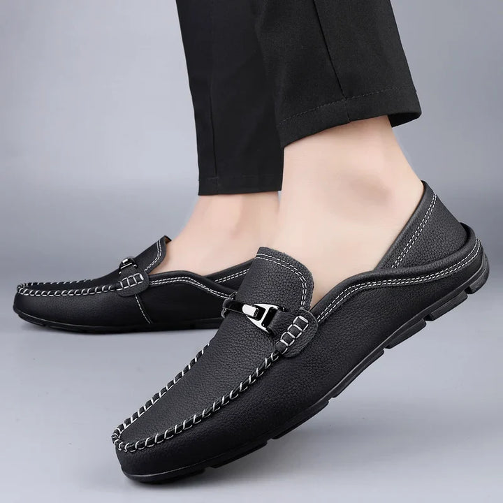 Men's Leather Loafers - Classic Fit