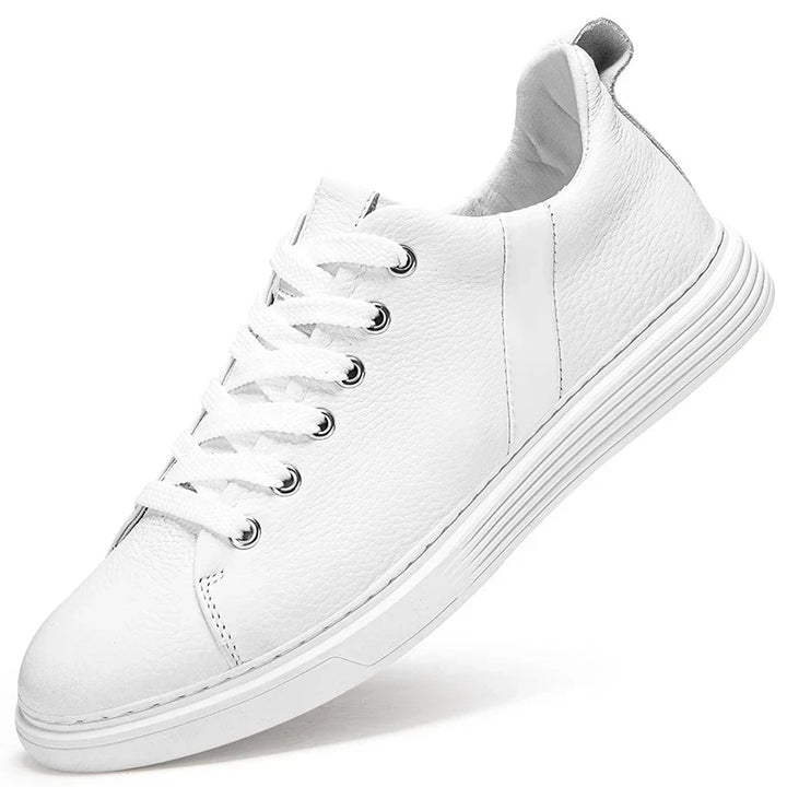 Men's Leather Low-Top Sneakers - Everyday Casual