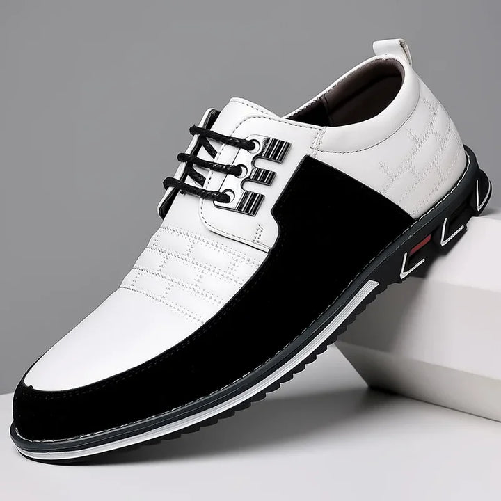 Men's Leather Oxford Sneakers - Classic Fit Dress Shoes