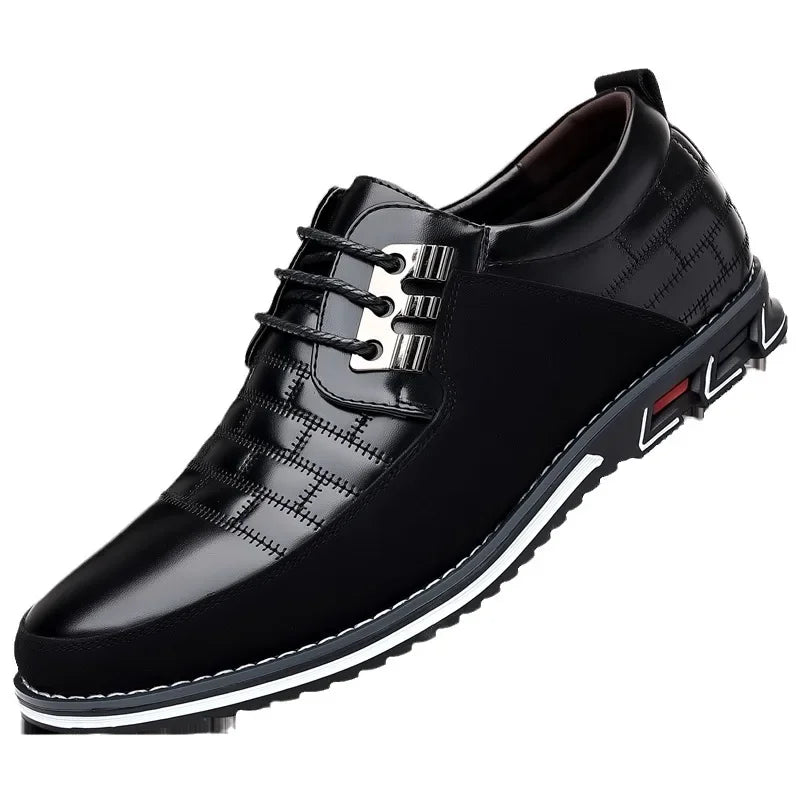 Men's Leather Oxford Sneakers - Classic Fit Dress Shoes
