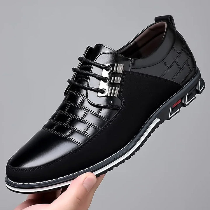 Men's Leather Oxford Sneakers - Classic Fit Dress Shoes