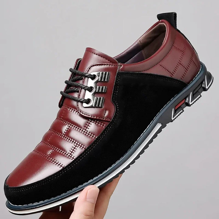Men's Leather Oxford Sneakers - Classic Fit Dress Shoes