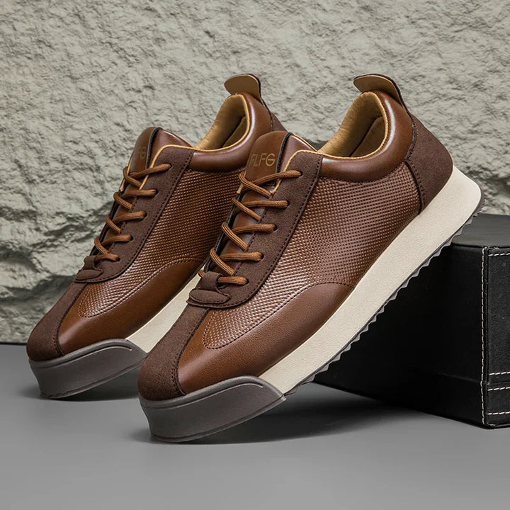 Men's Leather Sneakers - Casual Everyday Wear