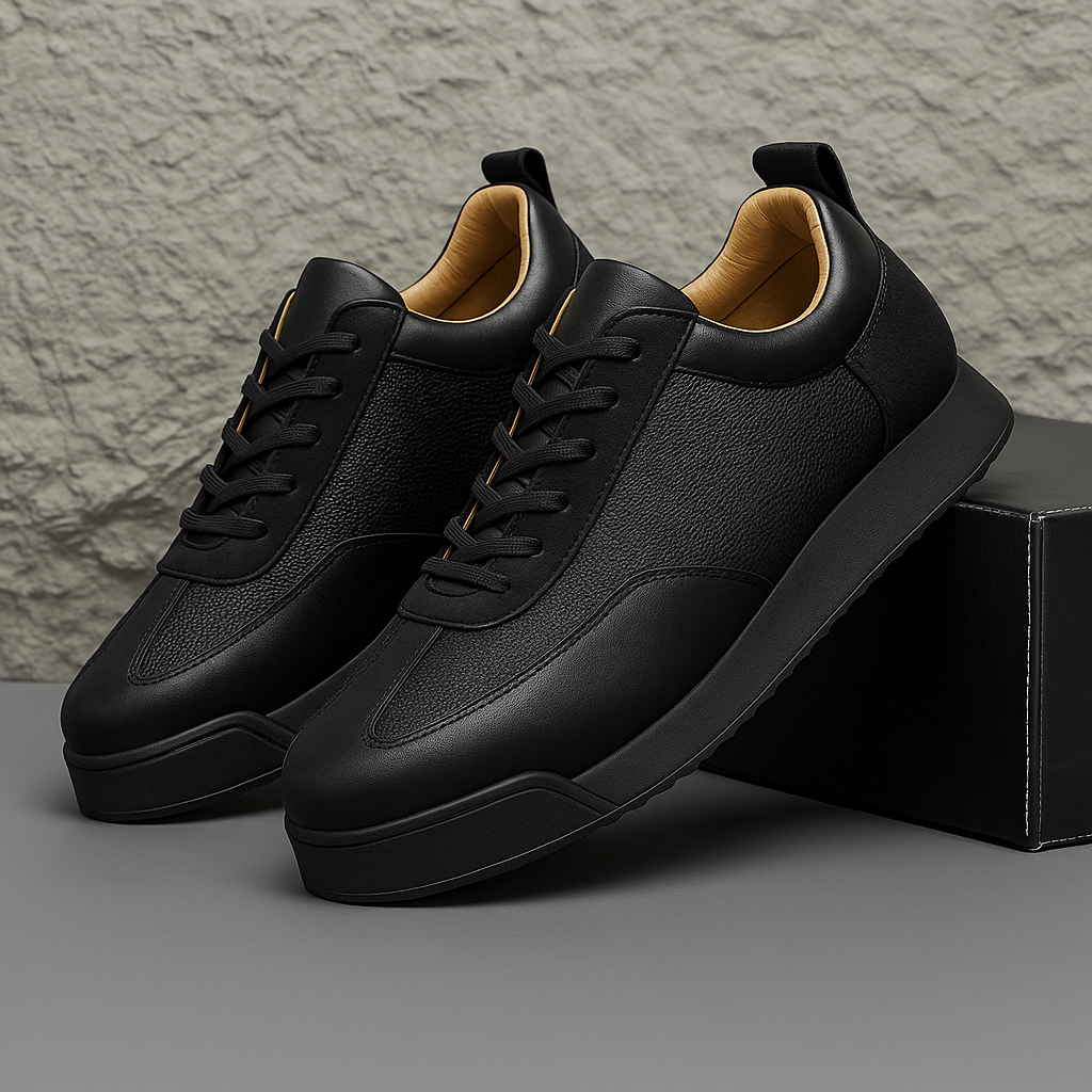 Men's Leather Sneakers - Casual Everyday Wear