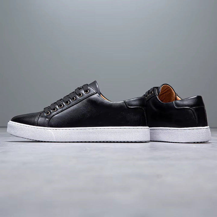 Men's Leather Sneakers - Casual Everyday Wear