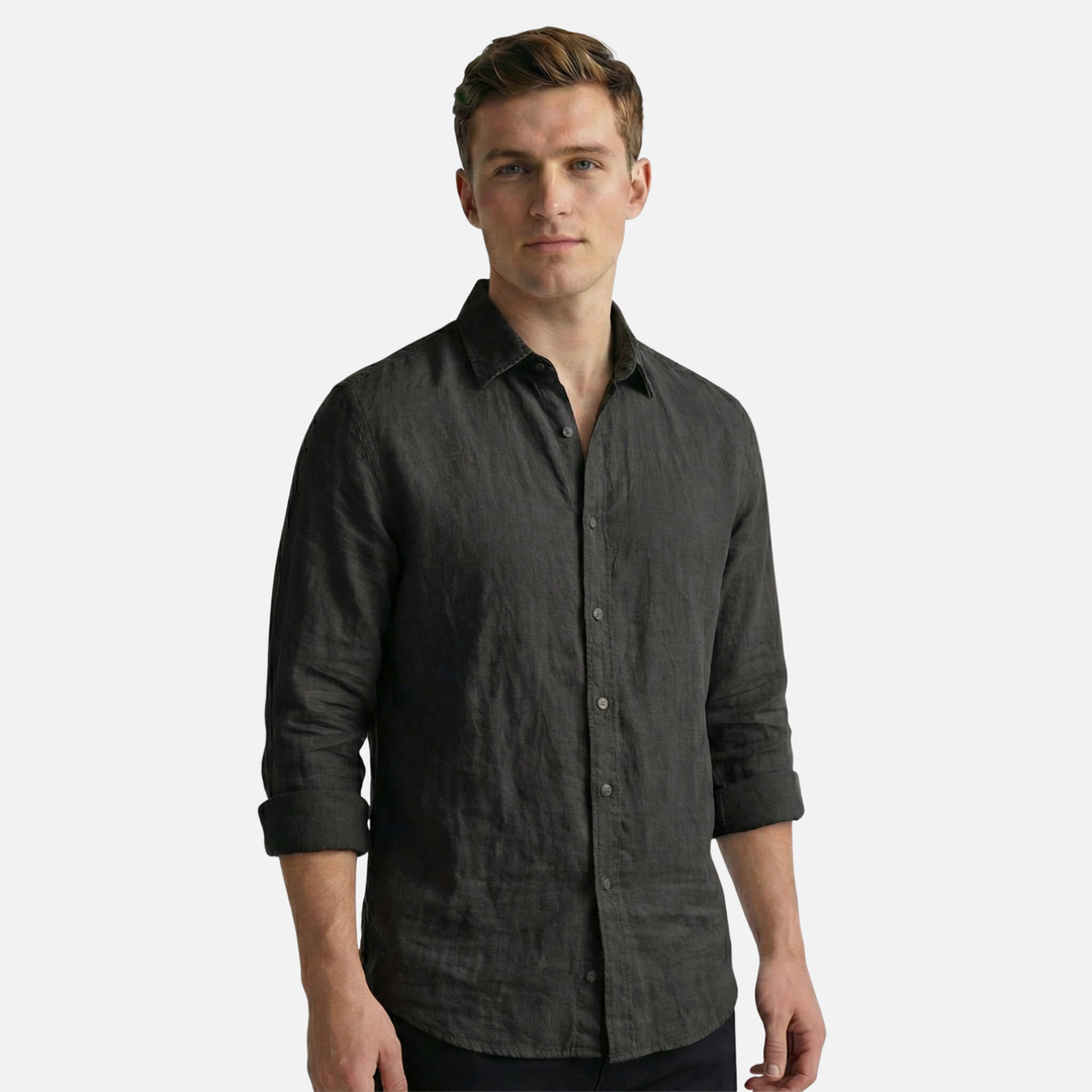 Men's Lightweight Casual Linen Shirt for Summer