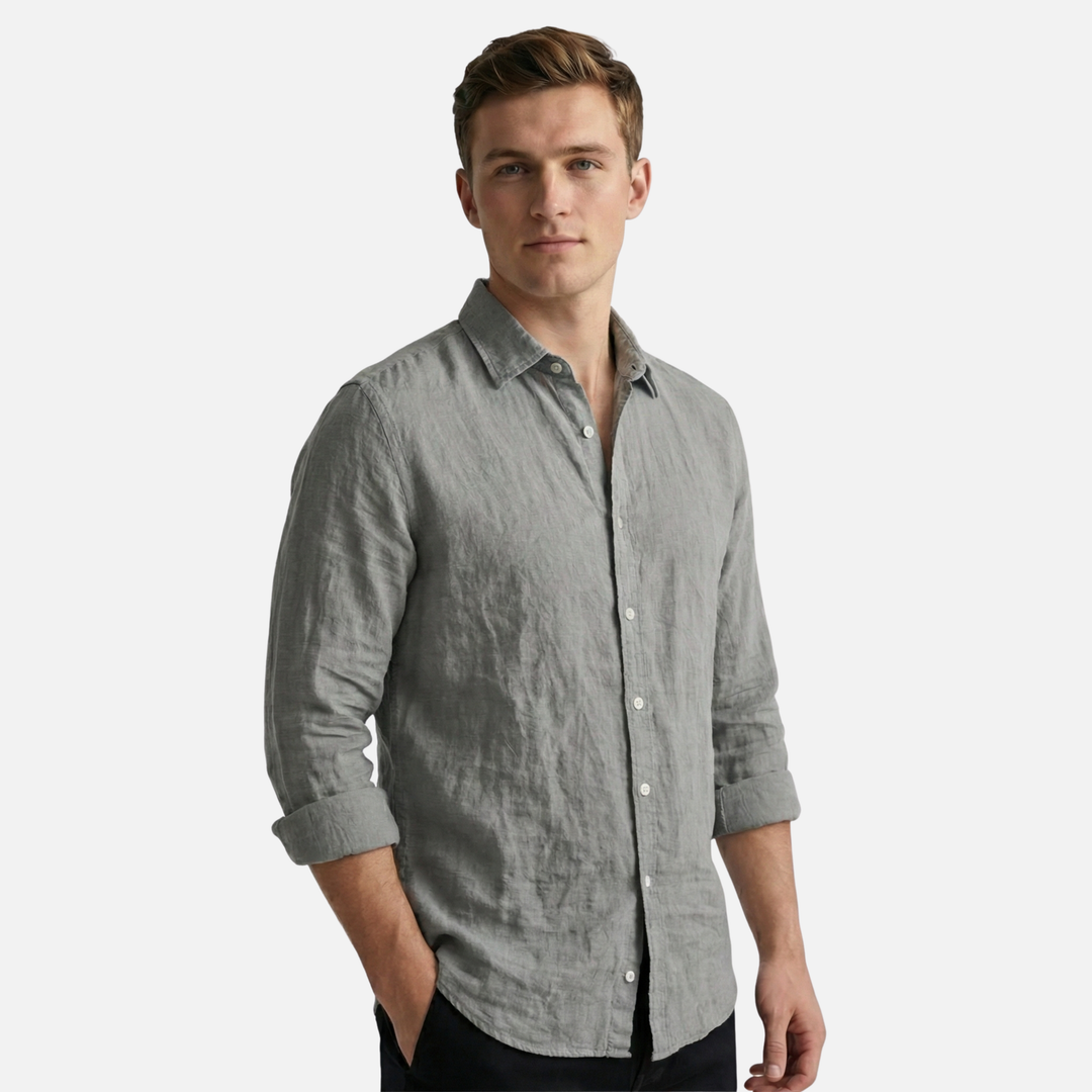 Men's Lightweight Casual Linen Shirt for Summer