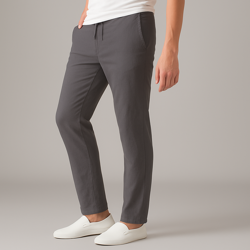 Men's Linen Pants - Relaxed Fit Casual