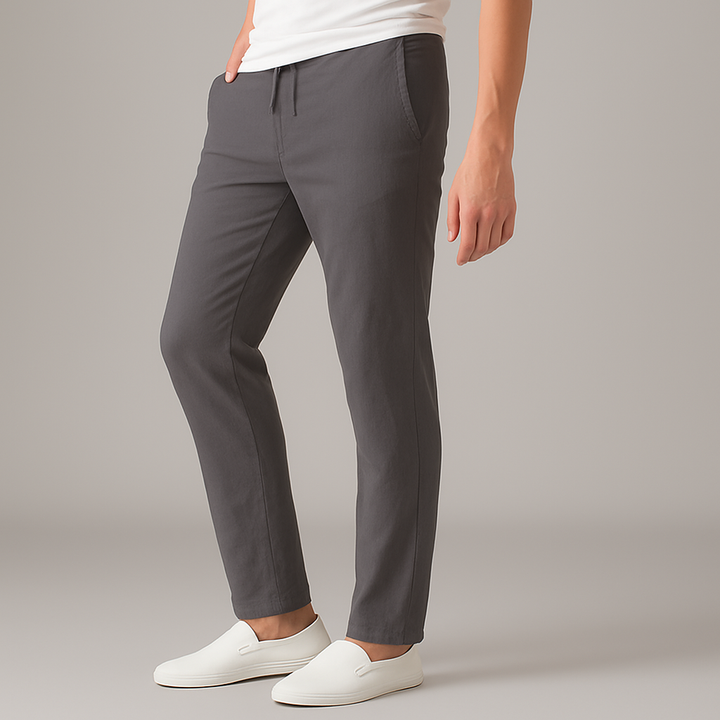 Men's Linen Pants - Relaxed Fit Casual