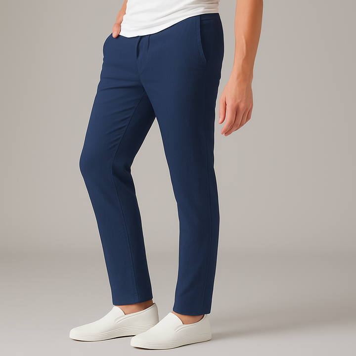 Men's Linen Pants - Relaxed Fit Casual
