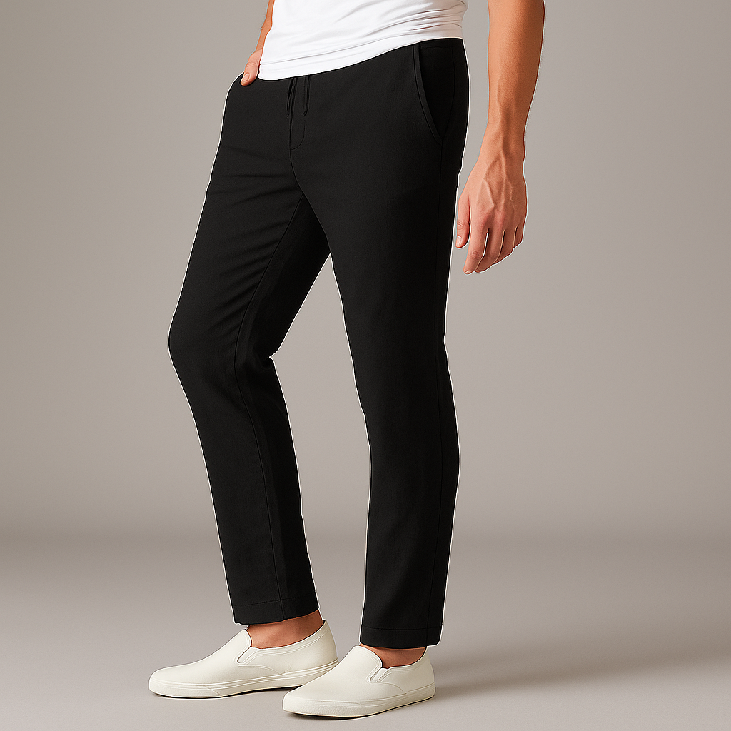 Men's Linen Pants - Relaxed Fit Casual