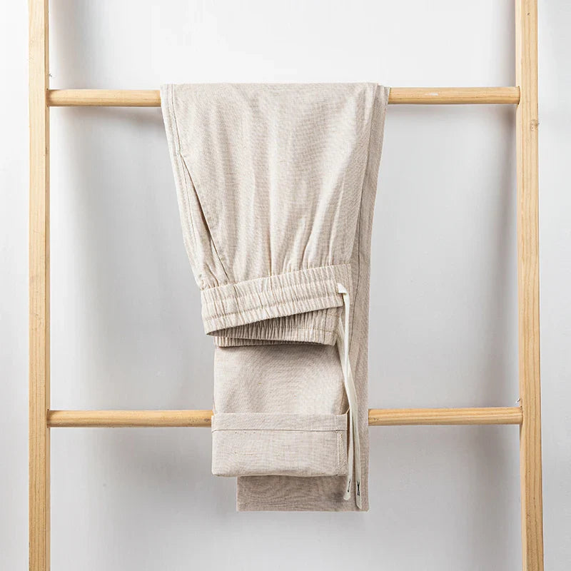 Men's Linen Trousers - Relaxed Fit