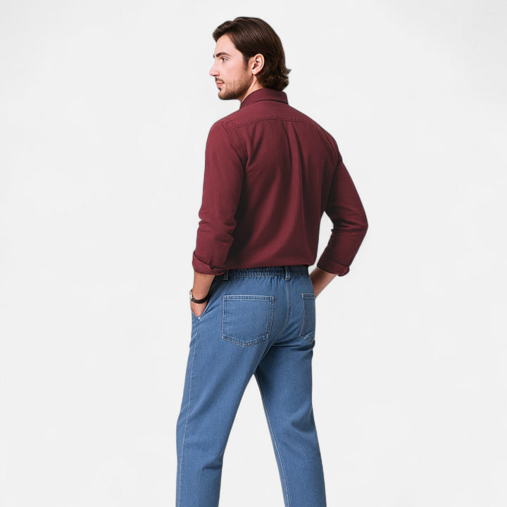 Men's Long-Sleeve Solid Shirt