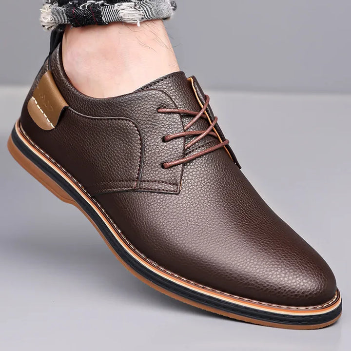 Men's Orthopedic Leather Sneakers - Everyday Casual
