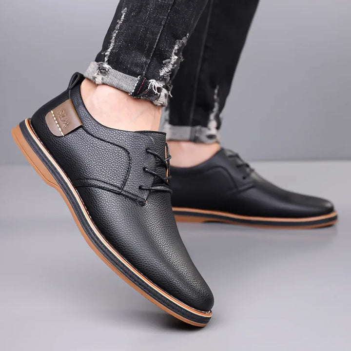 Men's Orthopedic Leather Sneakers - Everyday Casual
