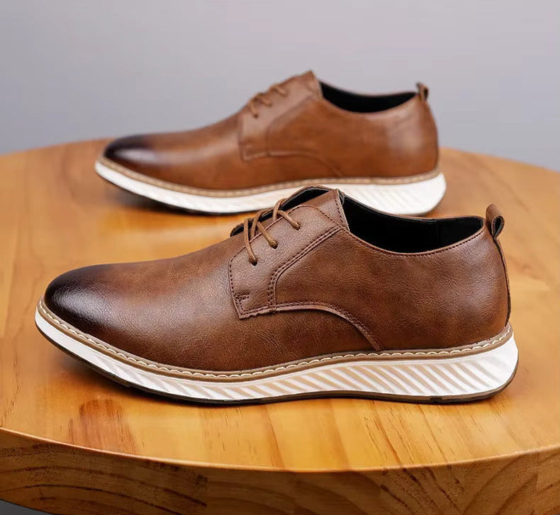 Men's Orthopedic Leather Sneakers - Everyday Wear