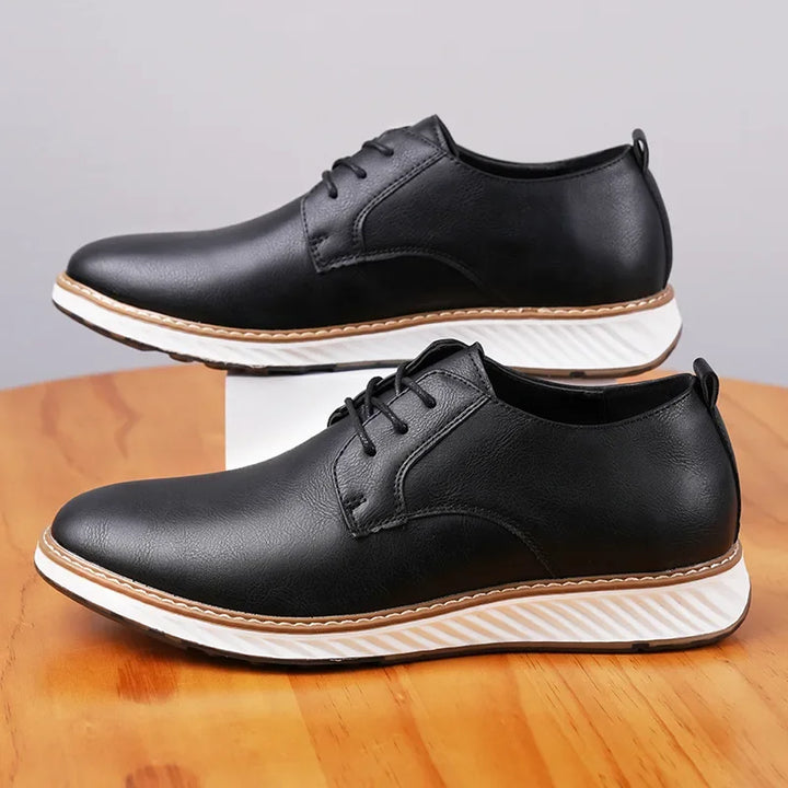 Men's Orthopedic Leather Sneakers - Everyday Wear
