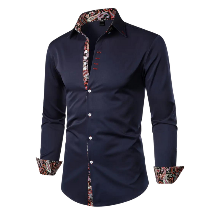 Men's Paisley Print Shirt - Relaxed Fit