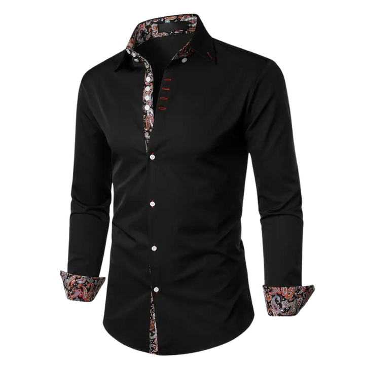 Men's Paisley Print Shirt - Relaxed Fit