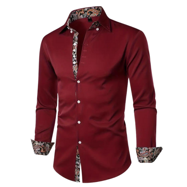Men's Paisley Print Shirt - Relaxed Fit
