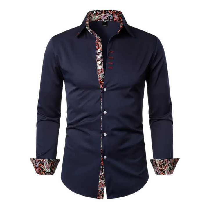 Men's Paisley Print Shirt - Relaxed Fit