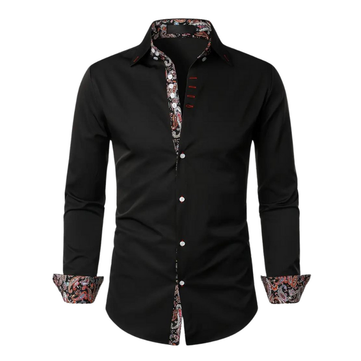 Men's Paisley Print Shirt - Relaxed Fit