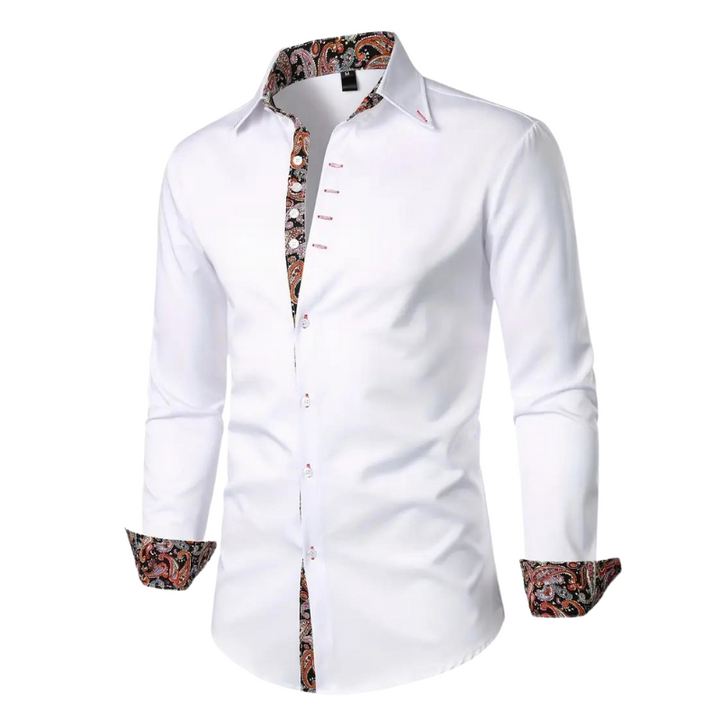Men's Paisley Print Shirt - Relaxed Fit