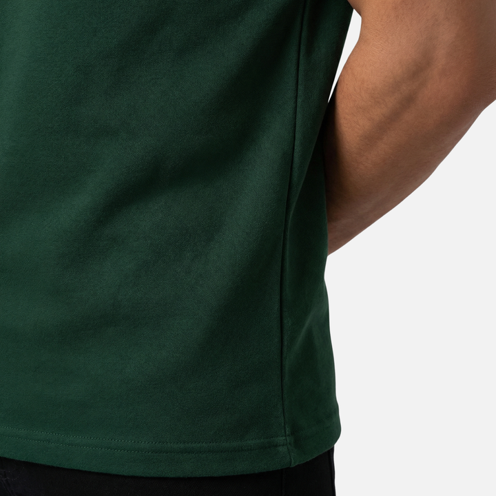 Men's Quarter-Zip Textured Cotton Polo Shirt