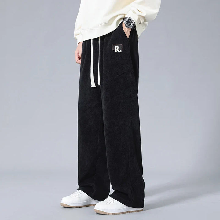 Men's Relaxed Fit Corduroy Sweatpants - Everyday Wear