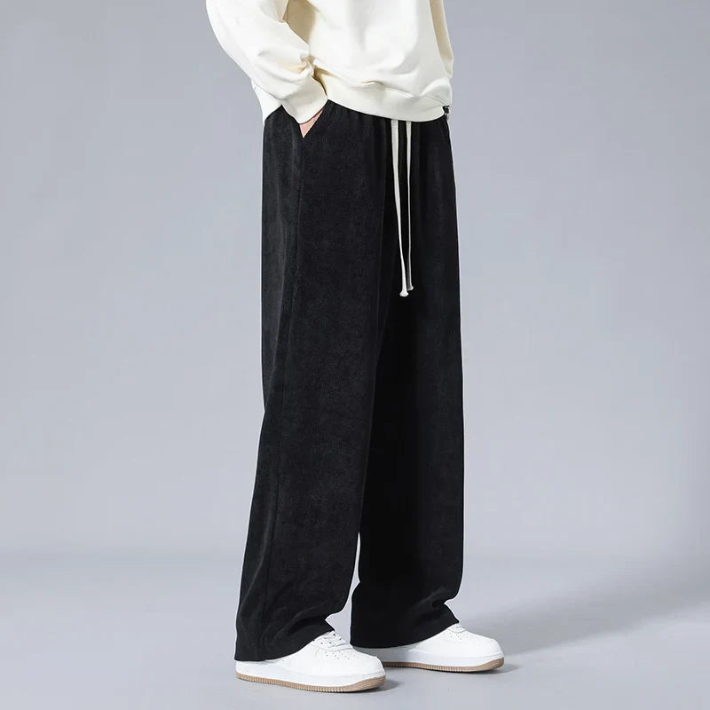 Men's Relaxed Fit Corduroy Sweatpants - Everyday Wear