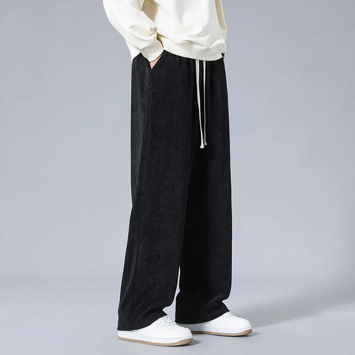 Men's Relaxed Fit Corduroy Sweatpants - Everyday Wear