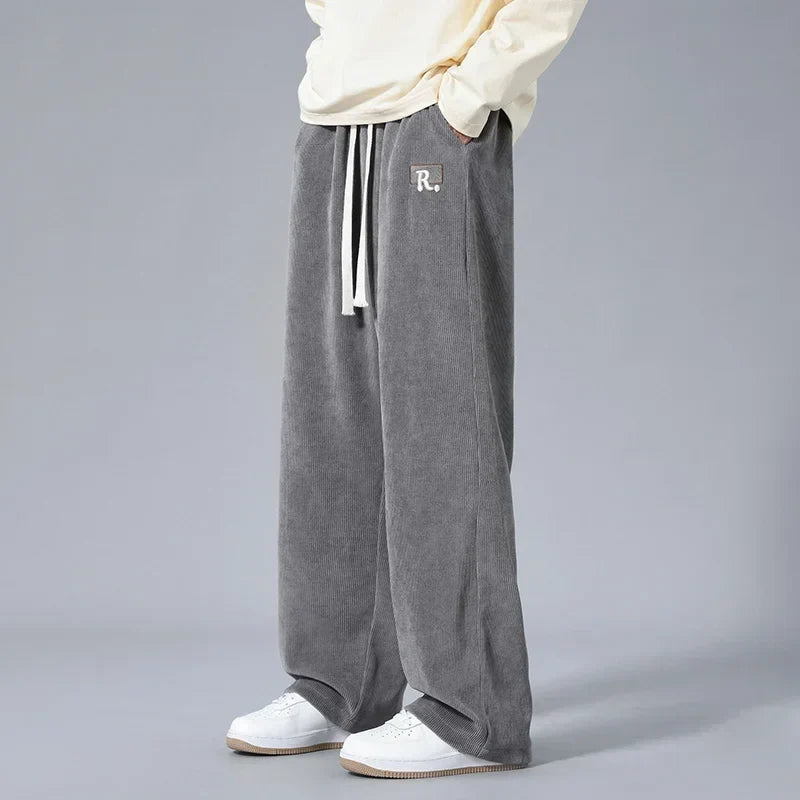 Men's Relaxed Fit Corduroy Sweatpants - Everyday Wear