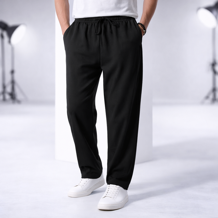Men's Relaxed Fit Cotton Pants - Everyday Casual