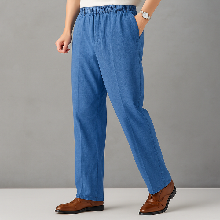 Men's Relaxed Fit Linen Pants - Casual Wear