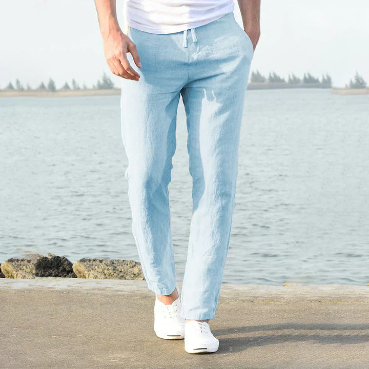 Men's Relaxed Slim Fit Pants - Casual Everyday Wear