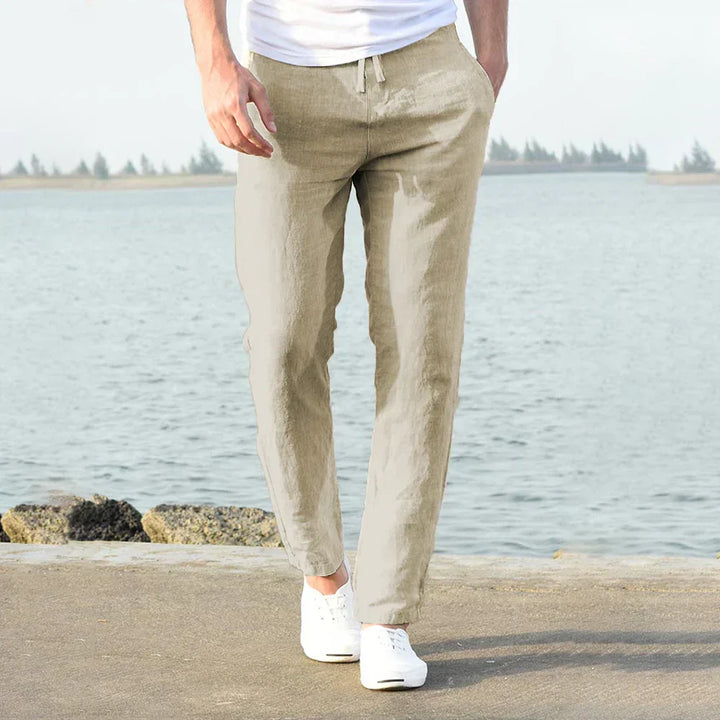 Men's Relaxed Slim Fit Pants - Casual Everyday Wear