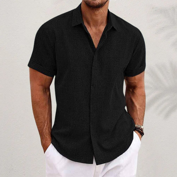 Men's Short Sleeve Relaxed Fit Shirt - Casual Summer
