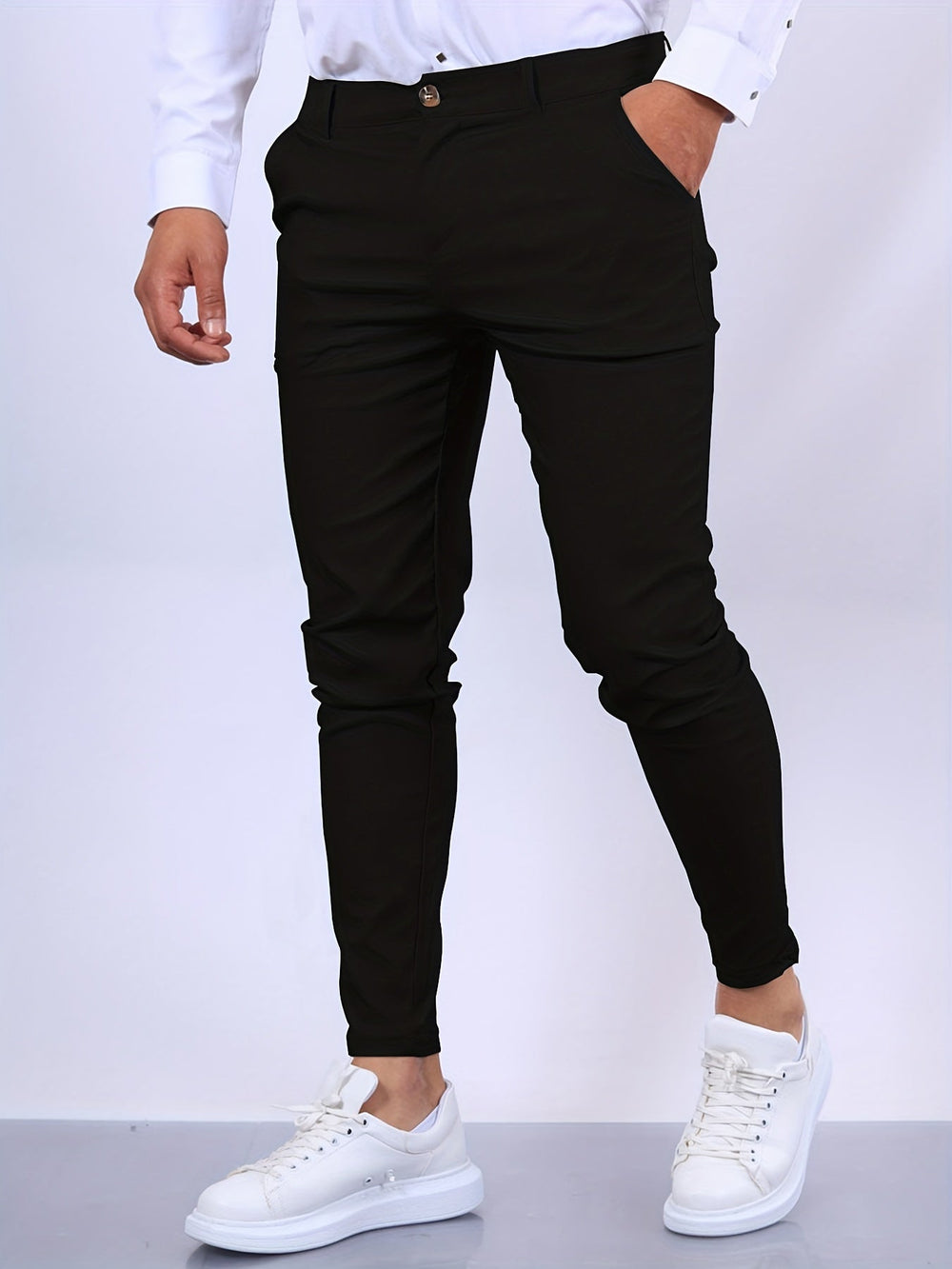 Men's Skinny-Fit Chino Pants - Comfortable Stretch Fabric