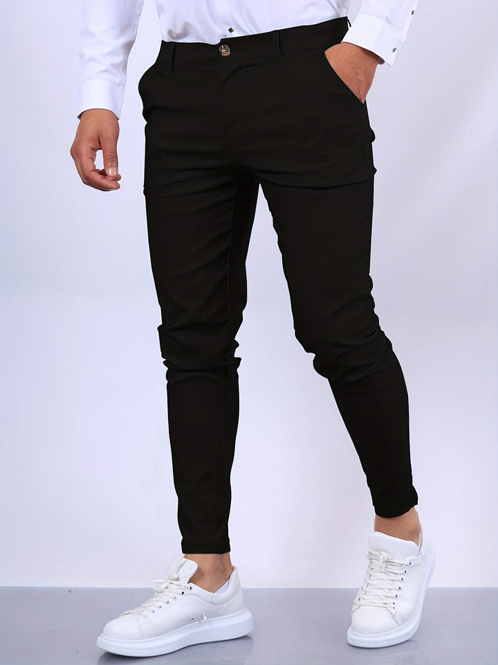 Men's Skinny-Fit Chino Pants - Comfortable Stretch Fabric