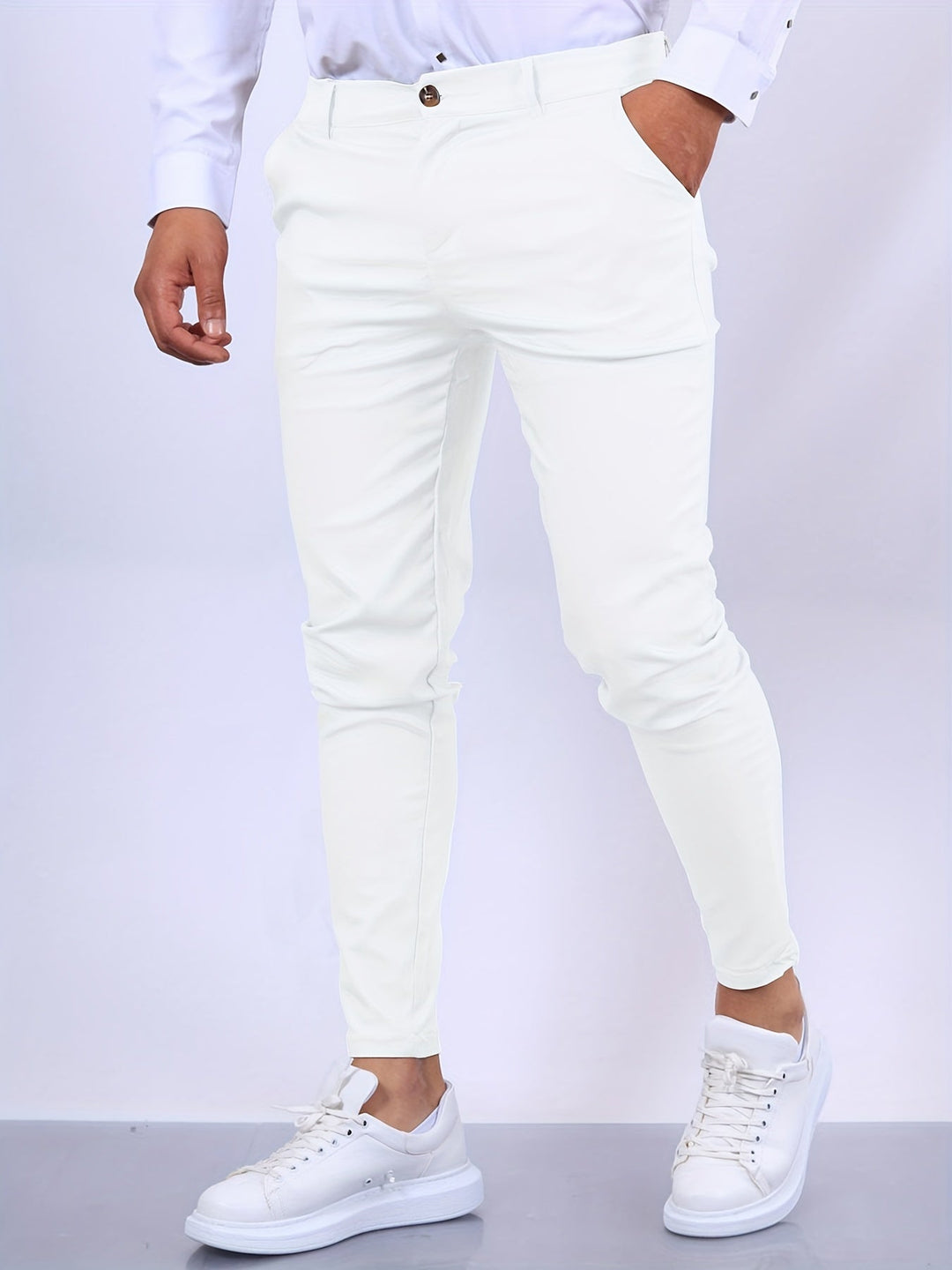 Men's Skinny-Fit Chino Pants - Comfortable Stretch Fabric