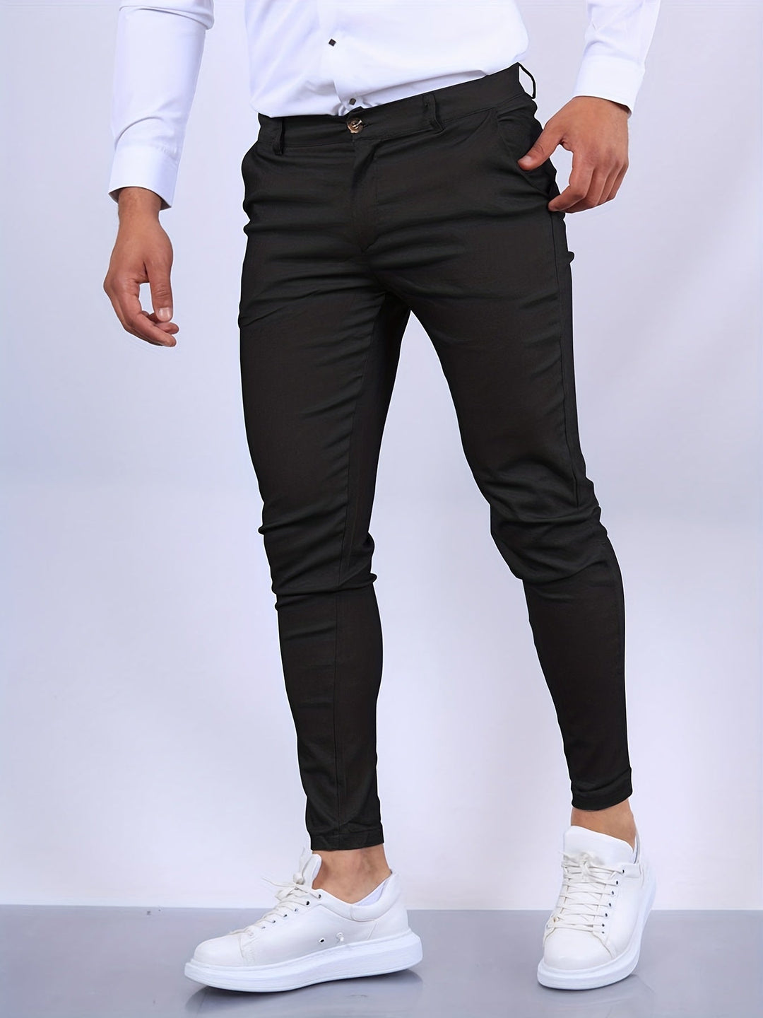 Men's Skinny-Fit Chino Pants - Comfortable Stretch Fabric
