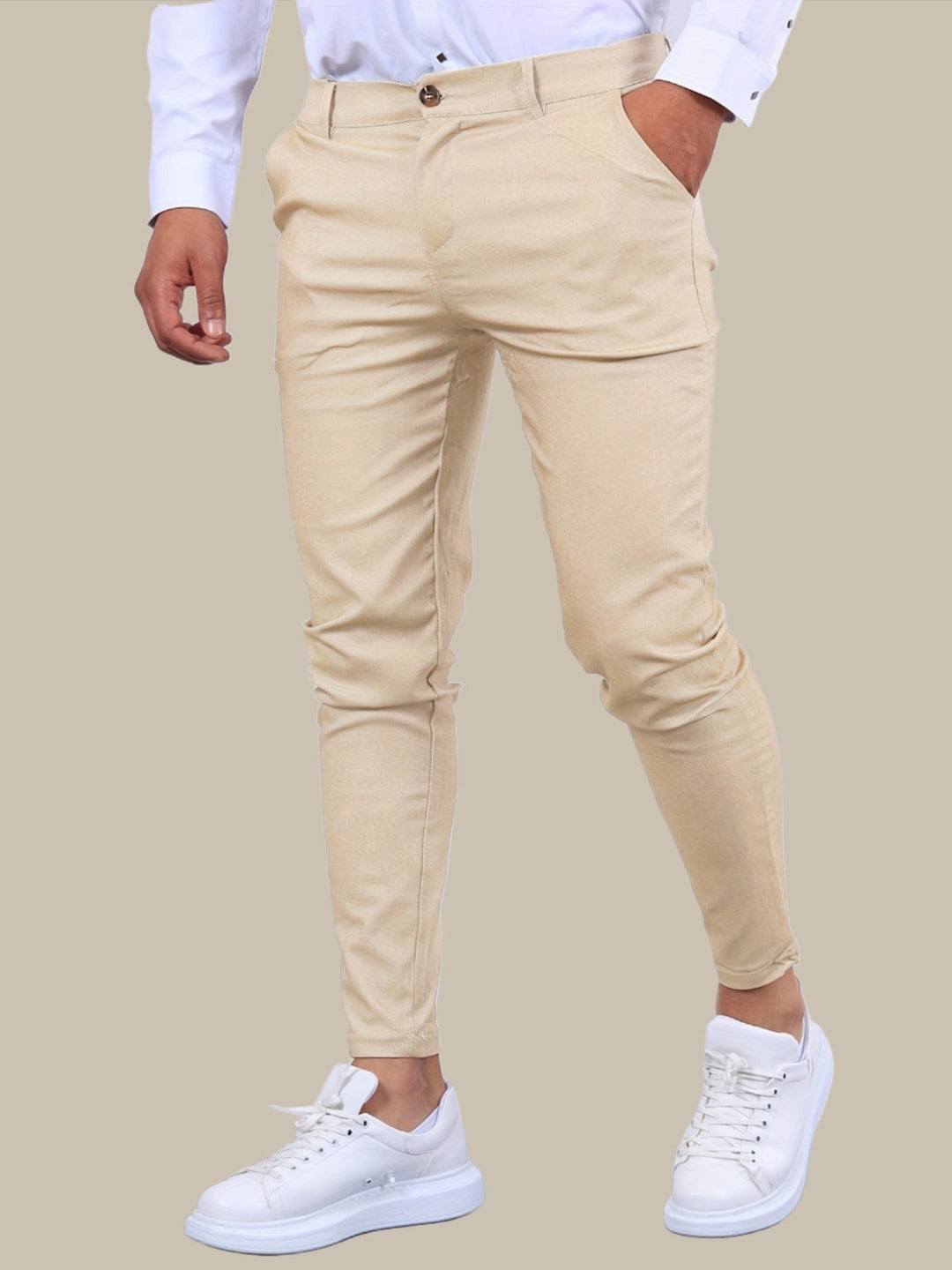 Men's Skinny-Fit Chino Pants - Comfortable Stretch Fabric